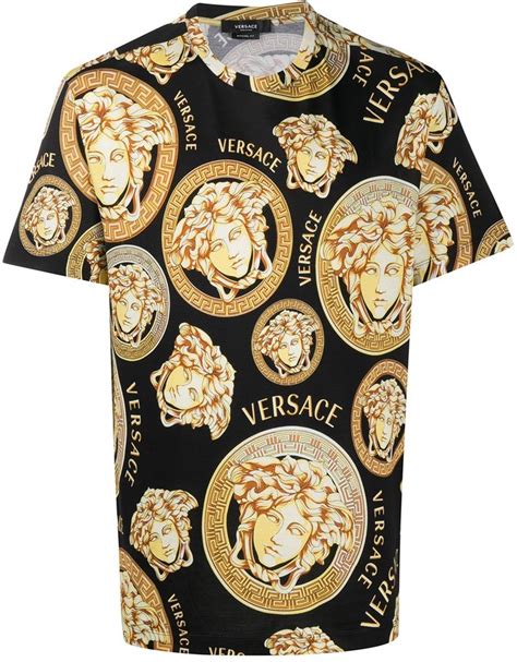 versace collection medusa polo t shirt|versace medusa print t shirt.